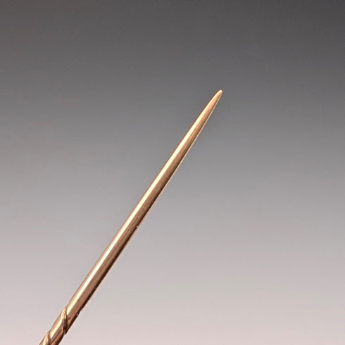 古董英國 15ct 金別針胸針(盒裝)